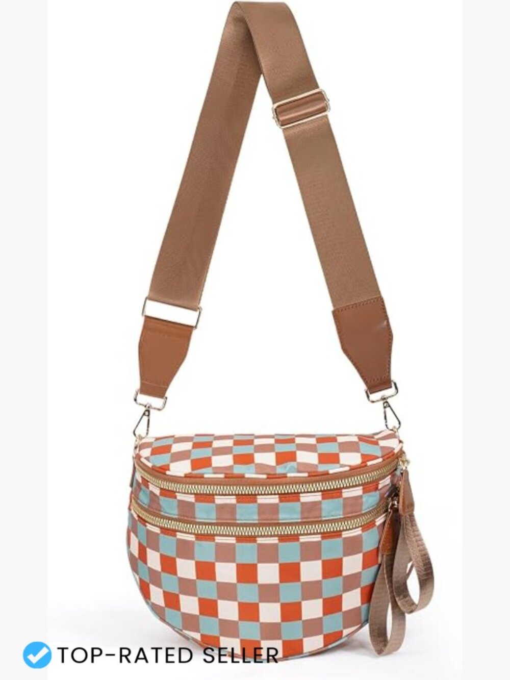 Nylon Crossbody Bum Bag Trendy Shoulder Purse Adjustable Strap Zipped Travel